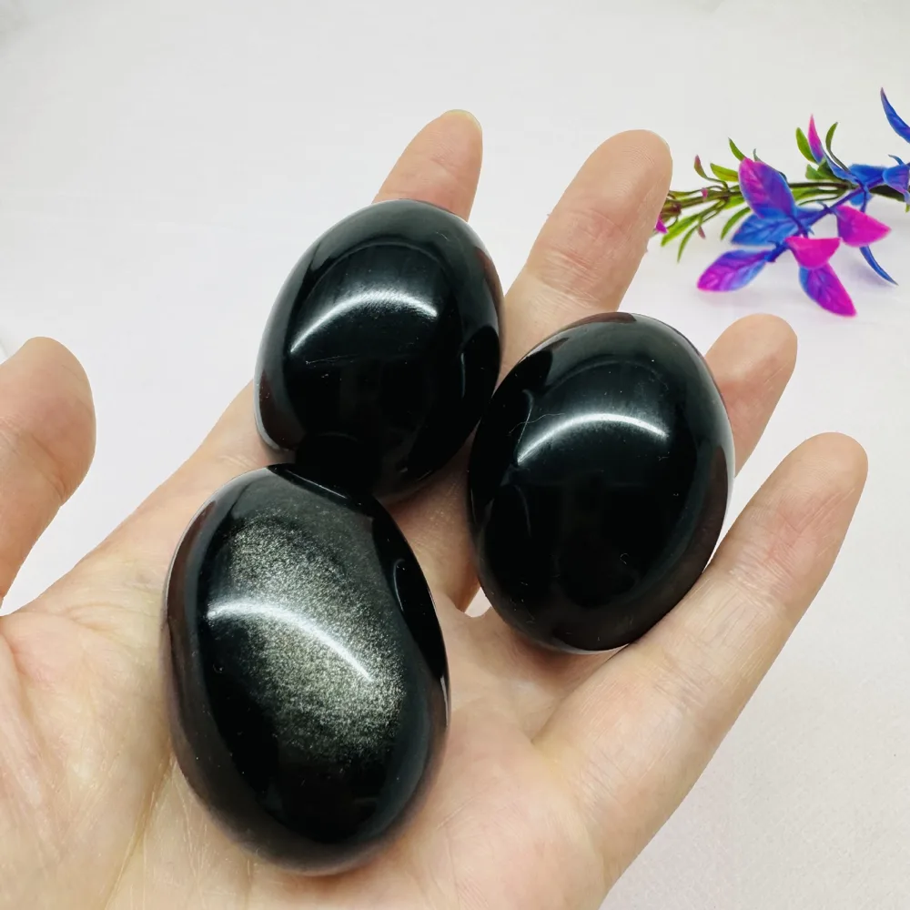 黑曜石水晶打磨摆件