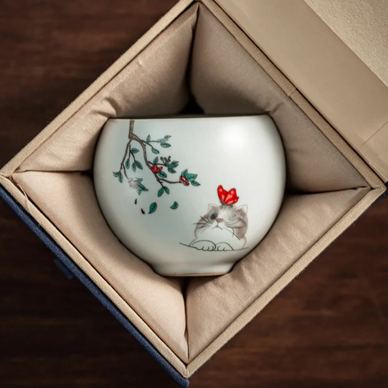 汝窑冰裂纹大茶盏