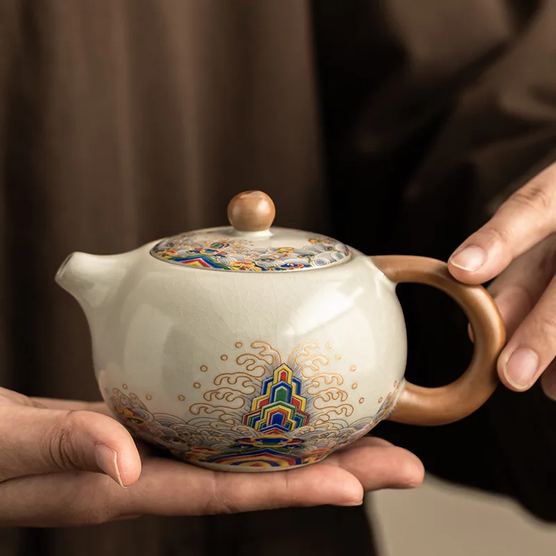 汝窑陶瓷单壶泡茶器