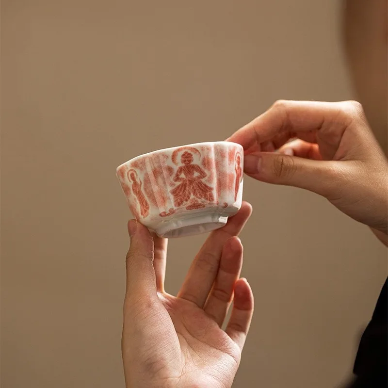 手绘禅意陶瓷茶盏
