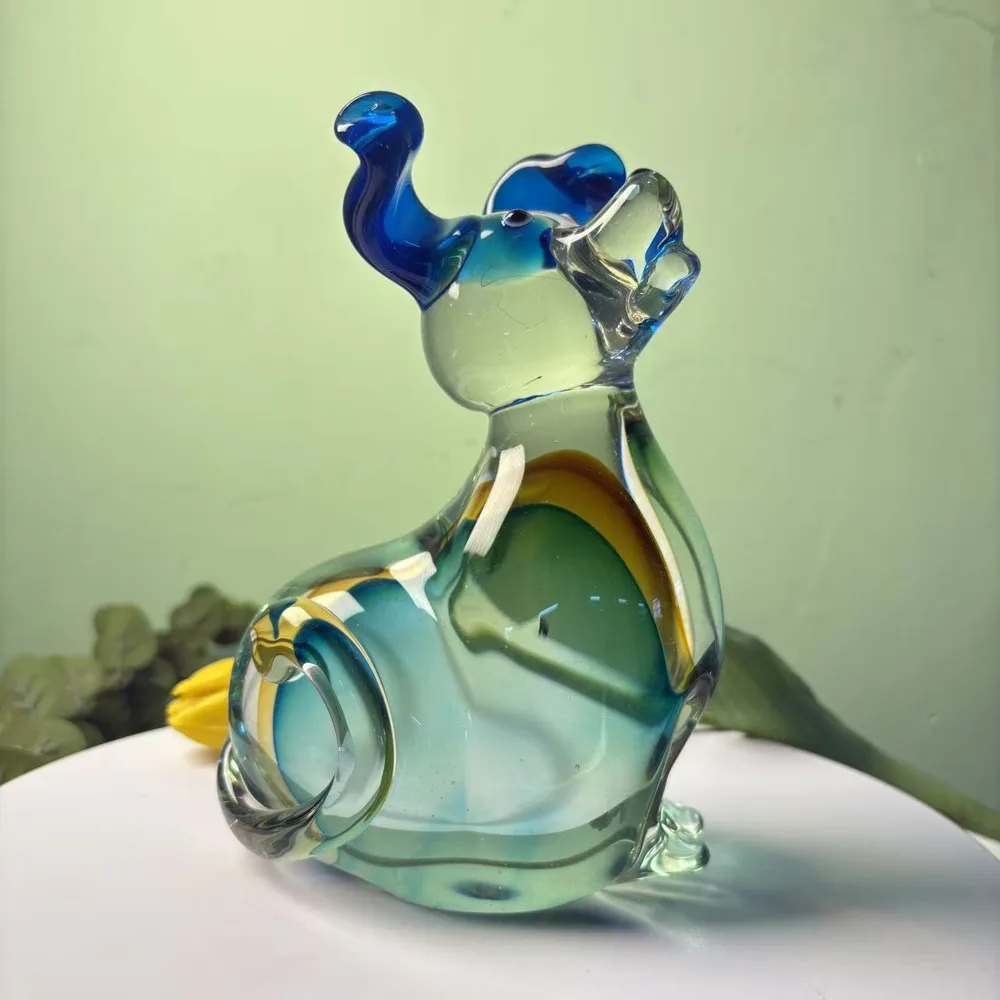 琉璃小狗生肖摆件