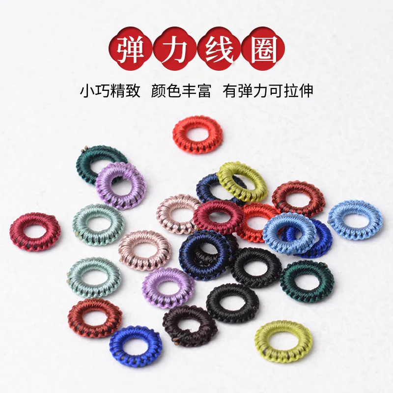 弹力圈编织彩色手绳项链